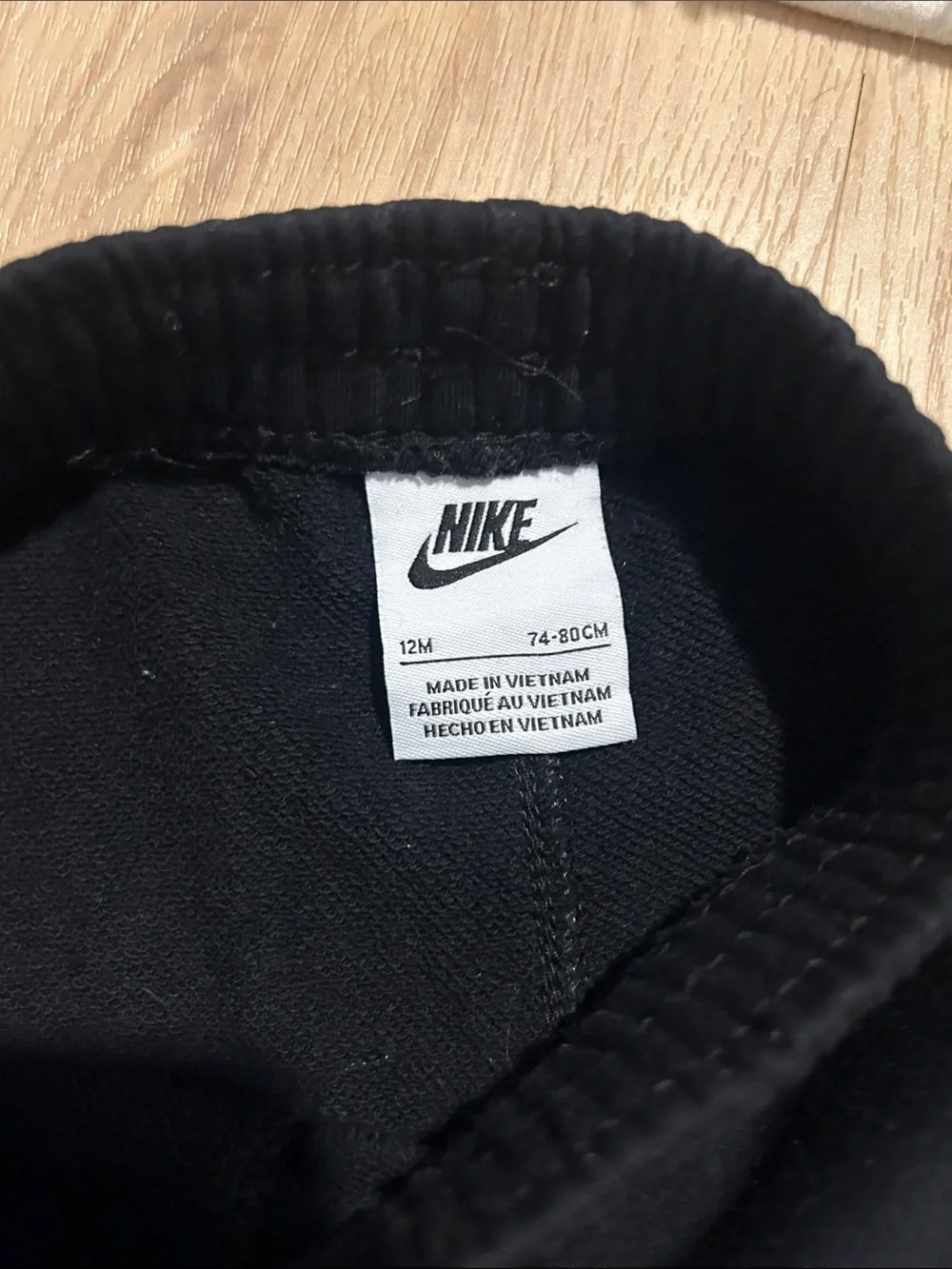 Nike Black Shorts with White Swoosh